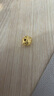 CEMNI千年珠寶  黃金轉(zhuǎn)運珠銅錢錢幣多多路路通貔貅串珠3D硬金禮物 金錢珠【約1.6g】 曬單實拍圖