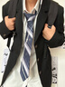 木村叔木村叔dk日系制服西裝外套男士春季中長(zhǎng)款西服紺色西服男西服套裝 黑色西服外套（僅西服）MCS01 M 曬單實(shí)拍圖