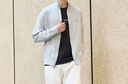 TOMMY HILFIGER【純色立領(lǐng)】秋冬男裝商務(wù)通勤休閑青年針織夾克開(kāi)衫外套 【經(jīng)典商務(wù)】灰色P8F L （推薦：150-165斤） 曬單實(shí)拍圖