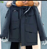 波司登（BOSIDENG）【反季】冬季極寒羽絨服鵝絨于適同款男女情侶款短款大毛領(lǐng)外套 黑色8056 1 S 160/84A 體重110-130斤卡碼拍大 曬單實(shí)拍圖