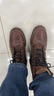 添柏嵐（Timberland）馬丁靴戶外男鞋經(jīng)典高幫鞋靴|15551W寬版 棕色 9 曬單實(shí)拍圖