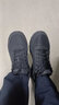 斯凱奇（Skechers）男鞋夏季2025新款輕便透氣跑步鞋軟底網(wǎng)面鞋休閑鞋黑色運動(dòng)鞋男 BBK/黑武士 41 曬單實(shí)拍圖