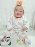 李晨曦（Lichenxi）嬰兒護(hù)鹵門頭巾帽子夏季可愛洋氣薄款男女寶寶夏天透氣遮腦門包頭 麗HAPPY蝴蝶結(jié)印度帽—淺黃色 適合3-18個(gè)月寶寶頭圍40-48CM 曬單實(shí)拍圖