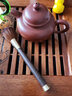 藏壺天下日式黃銅帽養(yǎng)壺筆 清理茶盤(pán)紫砂茶具 功夫茶道配件茶掃毛刷 黑檀木 曬單實(shí)拍圖