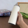 Vanow2025新款咖啡杯吸管保溫杯女學(xué)生高顏值陶瓷內(nèi)膽隨行水杯子 牛奶白(tritan吸管+陶瓷內(nèi)膽) 曬單實(shí)拍圖