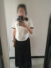 馬登復(fù)古V領(lǐng)Polo衫女士t恤高檔正肩短袖女修身日系短款老錢風(fēng)潮流上衣 米白色 /2025夏季衣服新款馬登工裝 XL 曬單實拍圖
