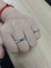 中國黃金CHINA GOLD素圈情侶戒指銀對戒男女貓眼活口戒七夕情人節(jié)禮物送女友老婆生日 素圈貓眼情侶戒指 曬單實(shí)拍圖
