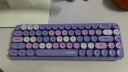 摩天手(Mofii) i豆无线复古朋克键鼠套装 可爱便携办公键鼠套装 鼠标 电脑键盘 笔记本键盘 紫色混彩 实拍图