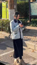 可茵（Keyin）小香風(fēng)羽絨棉服外套女裝2024年冬季新款韓版輕薄小個子寬松棉衣女 淺藍色 S 曬單實拍圖