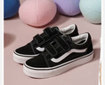 VANS范斯童鞋官方 Old Skool V黑色經(jīng)典款魔術(shù)貼中大童板鞋 黑色 29碼 實(shí)測內長(cháng)18cm 曬單實(shí)拍圖