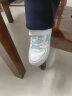 特步（XTEP）童鞋女童小白鞋儿童运动鞋男童板鞋百搭休闲学生板鞋 新白色/泡沫蓝 34码 实拍图