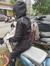沃薩維摩托車(chē)雨衣雨褲套裝女款分體式騎行專(zhuān)用防暴外賣(mài)騎手專(zhuān)業(yè)防雨服 【霖雨】黑色雨衣+黑色雨褲 XS 曬單實(shí)拍圖