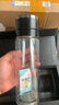 高檔一鍵開蓋玻璃杯水杯男士雙層隔熱茶水分離泡茶杯便攜車載杯子 黑色 500ml 曬單實(shí)拍圖