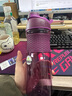 Blender Bottle 運(yùn)動水杯男女士健身水壺 蛋白粉搖搖杯攪拌杯男女士大容量奶昔杯 紫紅色 28oz（約820ml） 曬單實(shí)拍圖