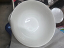 瑞玖4個裝家用米飯碗骨瓷高腳碗輕奢唐山陶瓷餐具套裝金邊吃飯碗湯碗 6個裝-云卷云舒4.5英寸米飯碗 曬單實(shí)拍圖