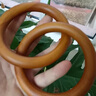 DOLD乾坤圈陰陽(yáng)環(huán)鐲 雷擊棗木桃木一體整木料雕黃中宮乾坤圈 桃木-大號直徑8厘米P 曬單實(shí)拍圖