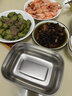 THREE HENG食品級304不銹鋼飯盒防摔防燙小學(xué)生飯盒雙層隔熱上班族便當盒 1400ml防燙款飯盒 1400ml 曬單實(shí)拍圖