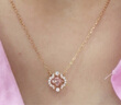 施華洛世奇（SWAROVSKI）Una項(xiàng)鏈女吊墜輕奢小眾高級(jí)感送女友畢業(yè)禮物女 粉紅色跳動(dòng)的心-四葉草5514488 曬單實(shí)拍圖