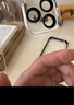 越晴適用 蘋果14ProMax手機殼iPhone14Plus金屬邊框保護套鏡頭全包高清透明防摔魯班扣硬殼 蘋果14【遠峰藍】鏡頭全包 曬單實拍圖