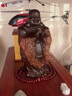 漁者讀木 黑檀木雕刻彌勒佛笑佛實(shí)木家居客廳玄關(guān)裝飾擺放佛教寓意送禮品 手工精雕恭喜佛:高20CM 曬單實(shí)拍圖