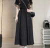 衣圖雅法式連衣裙2023夏天新款女裝氣質(zhì)女神范裙子學(xué)生收腰顯瘦中長(zhǎng)裙 黑色 均碼【可備注碼數(shù)】 曬單實(shí)拍圖