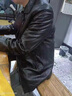 皮爾卡丹（pierre cardin）海寧新款西服風(fēng)衣中長(cháng)款綿羊真皮皮衣夾克男士修身休閑商務(wù)休閑外 黑色 2XL 140-155斤 曬單實(shí)拍圖