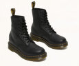 马丁（DR.MARTENS）春夏1460 Pascal 新中式荔枝纹软皮黑色女款8孔马丁靴 黑色 41 实拍图