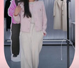太平鳥短款圓領(lǐng)小香風(fēng)外套女2024春裝新款時尚品質(zhì)高級感小個子 粉色 L 曬單實(shí)拍圖