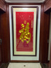 伯莎丹頓（BERTHA DENTON）蘇繡玄關(guān)豎版福掛畫(huà)天下第一福字康熙純手工盤(pán)金線刺繡中式裝飾畫(huà) 康熙福1米*2米 曬單實(shí)拍圖