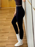 NEIWAI內外優(yōu)選打底褲女微笑可塑緊身褲鯊魚(yú)褲萊卡磨毛服帖舒適親膚保暖 黑色 S 曬單實(shí)拍圖