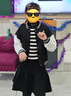 英氏（YEEHOO）女童套裝兒童棒球服裙子兩件裝中大童裝休閑學院風秋裝 黑色 160 曬單實拍圖