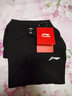 李寧polo衫女夏季有領(lǐng)羽毛球服半袖上衣純棉短袖女生運動(dòng)t恤 黑色(不挑身材)100%棉 L 曬單實(shí)拍圖