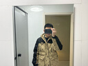 gxg.jeans男裝冬季新款老花滿印拼接保暖短款連帽羽絨服 卡其色 S 165 曬單實拍圖