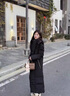 杰遜斯羽絨棉服情侶款2024新款冬季男士外套加厚保暖連帽棉衣長(zhǎng)款過(guò)膝 黑色（單件男款） XL （135-150斤） 曬單實(shí)拍圖