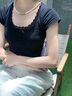 中國黃金（CHINA GOLD）珍珠項鏈女新款足金轉(zhuǎn)運金珠碧玉項鏈七夕生日禮物女生送媽媽女友 碧玉珍珠項鏈【金珠約0.4g】 曬單實拍圖