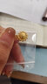 鑫誠盛硬金足金999黃金向日葵小吊墜項鏈太陽花掛墜女款珍珠手鏈 單個向日葵小吊墜約0.8g 曬單實拍圖