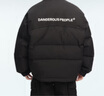 Dangerous people薛之謙dsp小眼睛刺繡基礎簡約時尚潮流休閑羽絨服 黑色 XL 曬單實拍圖