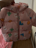 嘟嘟家寶寶棉服秋冬男童保暖女童加厚棉衣時(shí)尚冬裝兒童棉襖小童童裝 粉色 90 曬單實(shí)拍圖