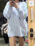 妙奕嘉寬松毛衣女春季衣服女裝針織衫2025新款內(nèi)搭上衣休閑百搭慵懶風(fēng) 圓領(lǐng)套頭麻花軟糯毛衣【天藍(lán)色】 均碼 【建議體重85-125斤】 曬單實(shí)拍圖