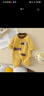 G.DUCK KIDS小黃鴨童裝嬰兒衣服春秋款時(shí)尚毛衣棒球領(lǐng)爬服新生兒連體衣夏季 黃色 73cm 73碼建議7-9個(gè)月13-18斤cm 曬單實(shí)拍圖