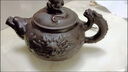 恩壽溯大容量宜興手拉壺壺大號(hào)茶壺功夫茶壺 紅色魚化龍壺單個(gè) 479ml 曬單實(shí)拍圖