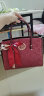 PmSix母亲节礼物实用送妈妈包包女包大容量手提包女士单肩斜挎红色婚包 实拍图