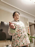 芙稚生活純棉花棉襖女士盤(pán)扣中式復古國風(fēng)棉衣文藝百搭內外穿冬季加厚保暖 粉色薔薇 L （建議120-140斤） 曬單實(shí)拍圖