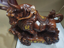 嫣設(shè)計(jì)牛氣沖天招財(cái)牛擺件裝飾品客廳公司喬遷開業(yè)禮物高檔搬家辦公室桌 運(yùn)勢(shì)如意紫檀色中號(hào)：42*18*38cm 曬單實(shí)拍圖