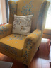 瑞曼莎美式田園老虎椅單人沙發(fā)歐式客廳老虎凳臥室沙發(fā)椅老虎凳單人椅子 曬單實(shí)拍圖