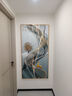 宜巢玄關(guān)墻裝飾畫(huà)豎版現代簡(jiǎn)約走廊過(guò)道背景墻壁畫(huà)入戶(hù)輕奢掛畫(huà)免打孔 福祿高升A 80*160cm烤瓷鑲鉆+80%客戶(hù)首選 曬單實(shí)拍圖