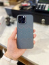 Pinkson 輕薄蘋果iPhone14Pro手機殼Max凱夫拉芳綸保護套商務碳纖維紋新款網紅簡約輕奢散熱防摔新款 【Magsafe磁吸款-鈦金色波浪紋】 【iPhone14 Pro Max】 曬單實拍圖