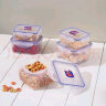 乐扣乐扣（LOCK&LOCK）塑料保鲜盒 密封便当盒餐盒 厨房收纳盒冰箱冷冻储物盒5件套 实拍图