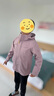 拓路者朱雀沖鋒衣女三合一抓絨內膽硬殼戶外登山服防風防水保暖夾克外套 灰紫色 丨抓絨兩件套 S 曬單實拍圖