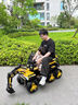 WORK BABY兒童挖掘機玩具車(chē)可坐人玩具女男孩遙控電動(dòng)挖土機可坐工程車(chē)禮物 六輪四驅+12V大電瓶+黃色 雙座親子款+全電動(dòng)挖臂+藍牙音樂(lè ) 曬單實(shí)拍圖